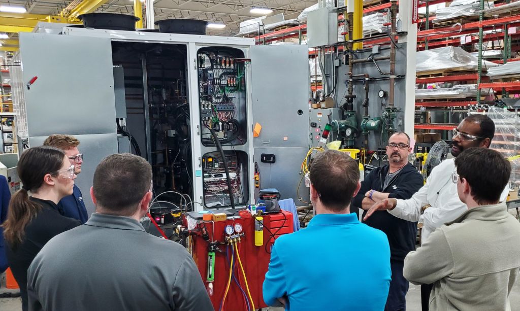 Looking at a condensing section